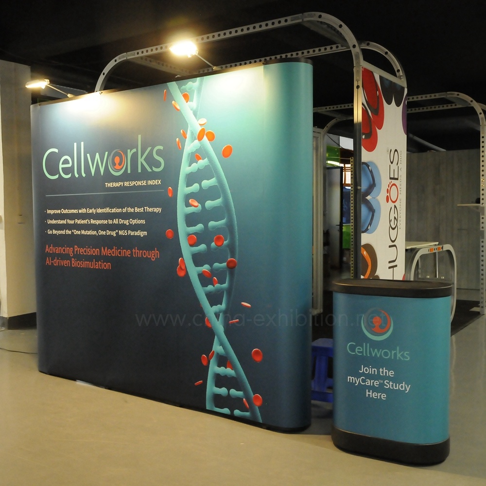 Portable dritto curvo magnetica di pop up stand / pop up Muro