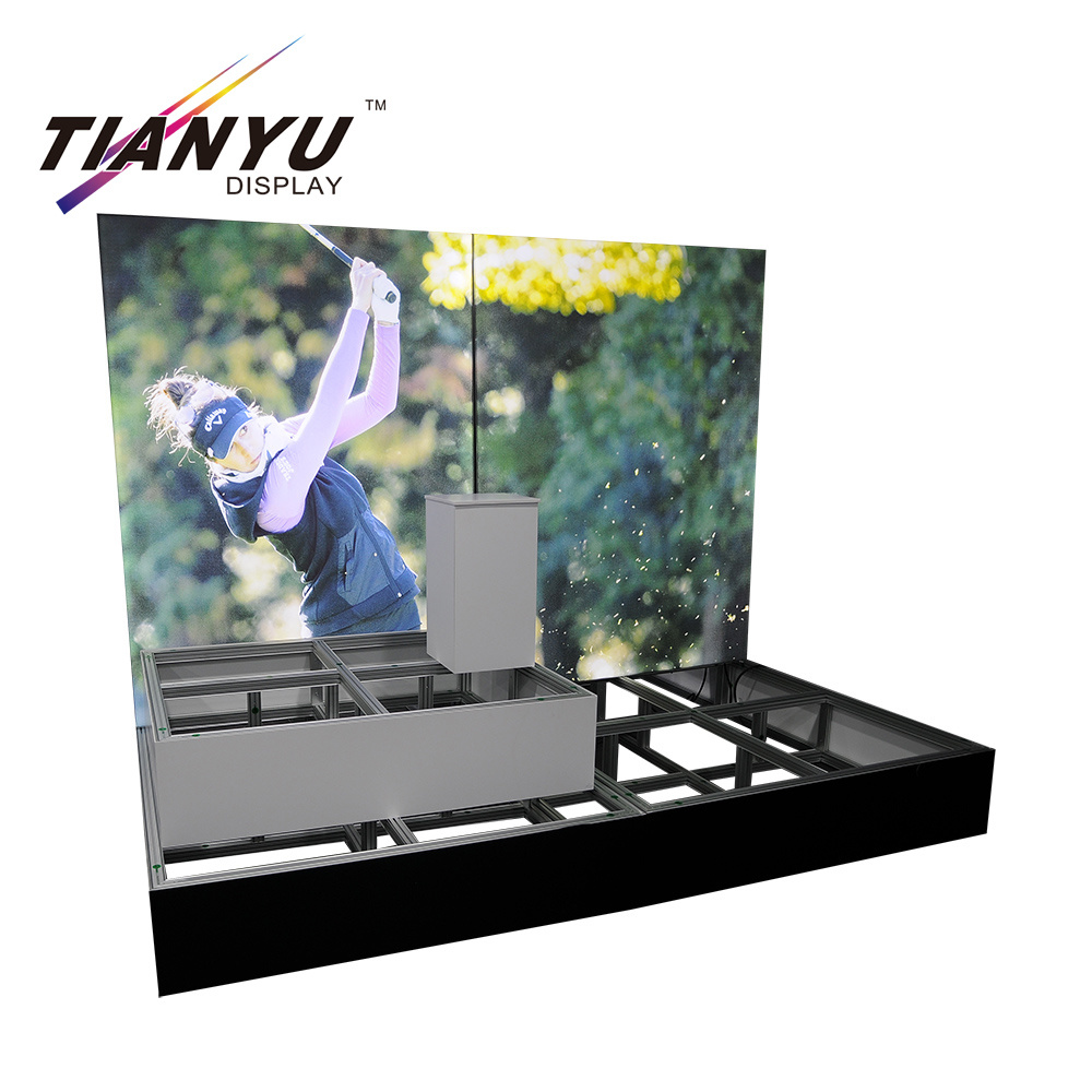 3x3m Exposi&ccedil;&atilde;o Display Stand Trade Show Booth de Perfil de alum&iacute;nio