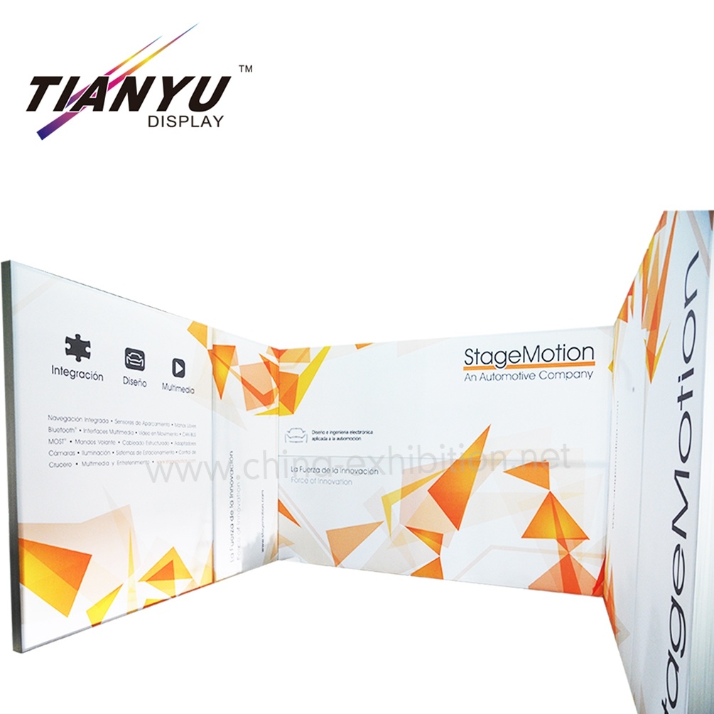 LED su misura retroilluminato Light Box Tension stand Tessuto Faced Exhibition