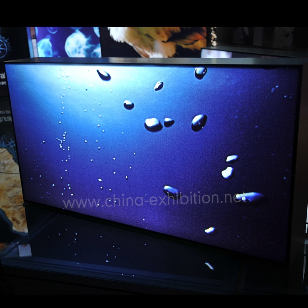 Personalizzato colore nero in alluminio profilo di silicone bordo Light Box per Display a LED