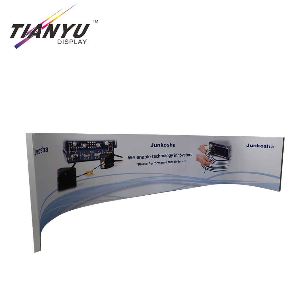 Hanging forma redonda ou retangular ou teto Tecido Light Box para Trade Show Display