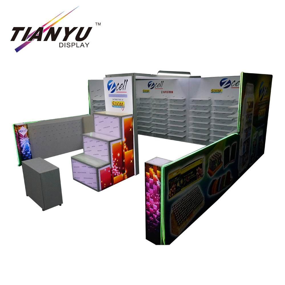 Kustom Aluminium Extrusion Fabric Pameran Booth