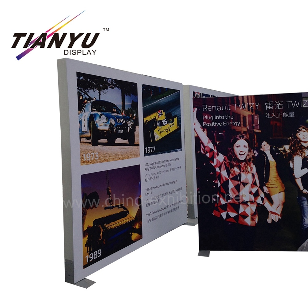 Banner Stand Publicidade Light Box Side duplicada para Exhibition Booth Trade Show