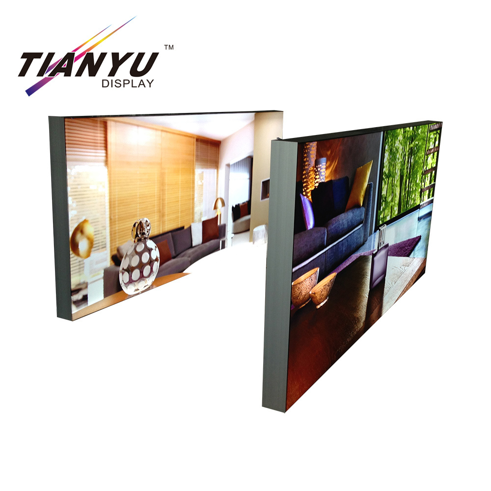 Promoci&oacute;n Publicidad retroiluminada Seg tensi&oacute;n exhibici&oacute;n de la tela gr&aacute;fico Caja de Luz