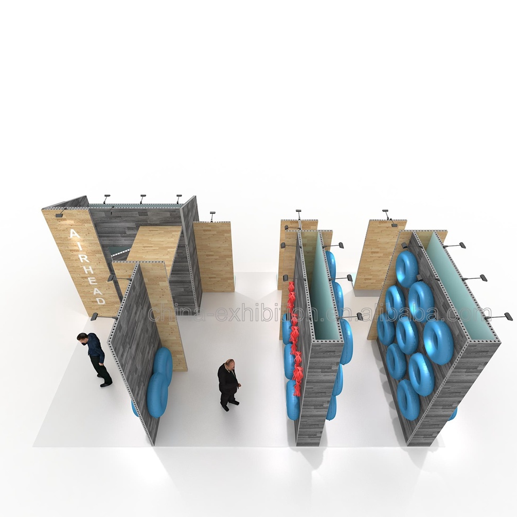 Alla moda in tutto il mondo Easy Building Modular Custom Exhibition Booth Design Stand fieristici Espositori