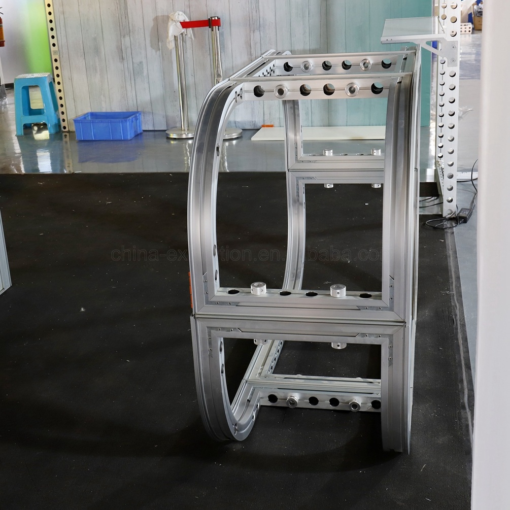 Installazione semplice e leggera della cabina di fiera commerciale dell'estrusione di alluminio per qualsiasi supporto di mostra