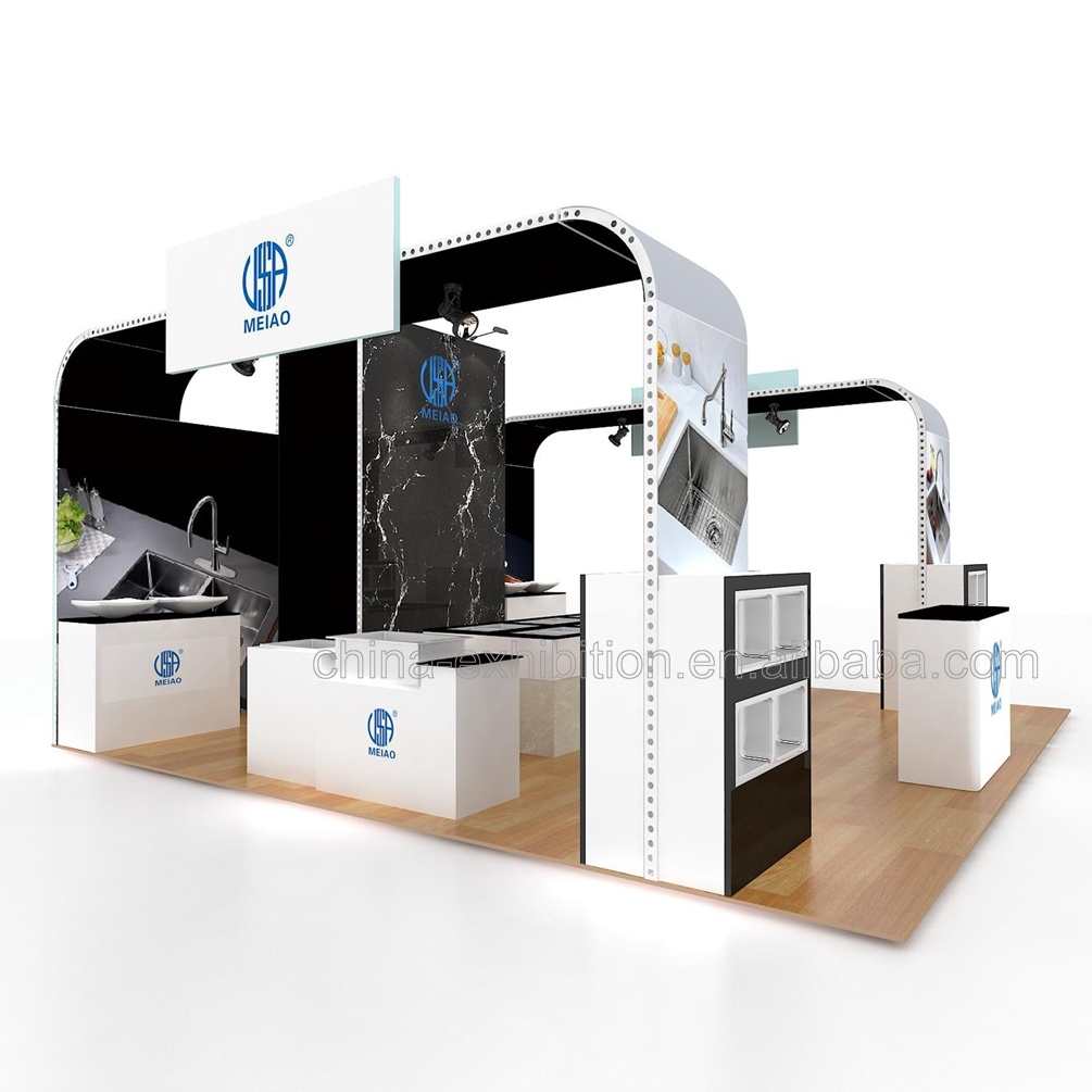 Factory Prijs op maat 20X30 FT Custom Exhibition Booth Design Gebruik voor elke Trade Show