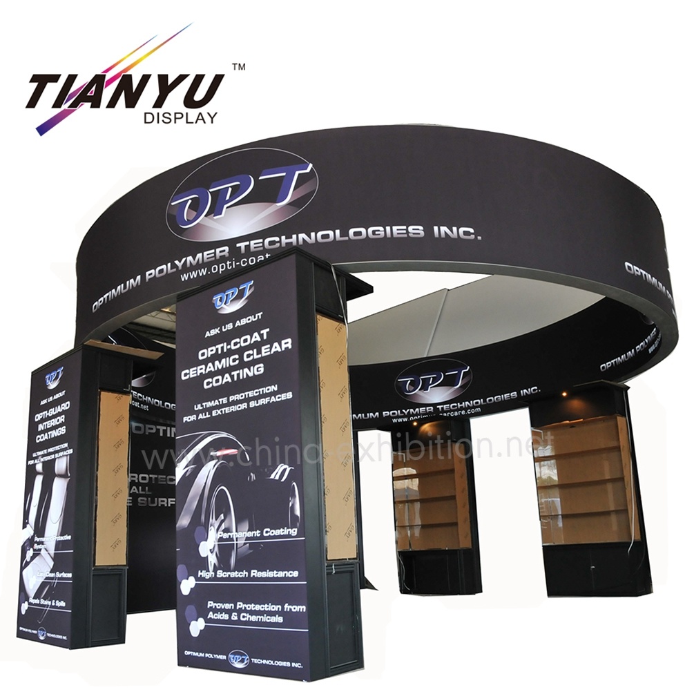 Professionelle Au&szlig;ergew&ouml;hnliche Kundenspezifische 20X20 Kreis-Form Messestand zum Verkauf