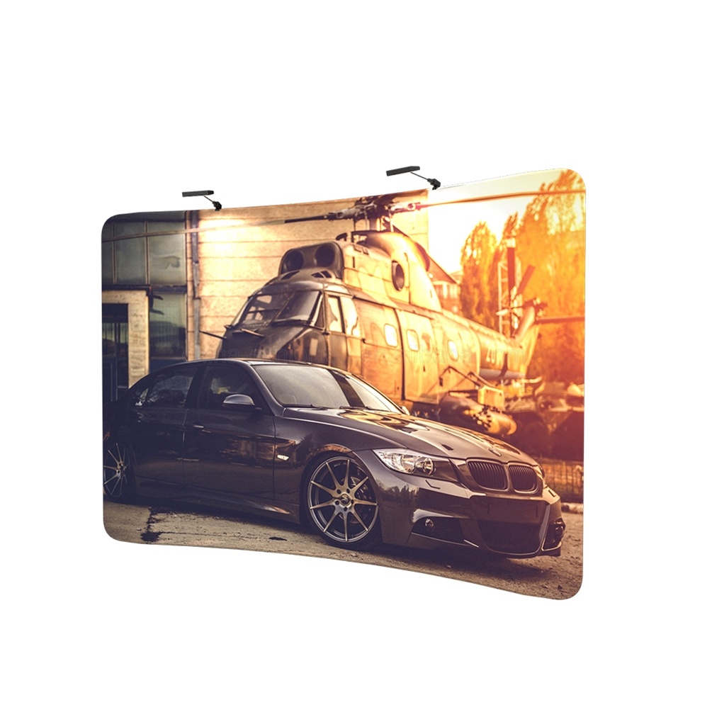 Lipat Ketegangan Fabric Tampilan Rak Pop up Dinding Backdrop Banner