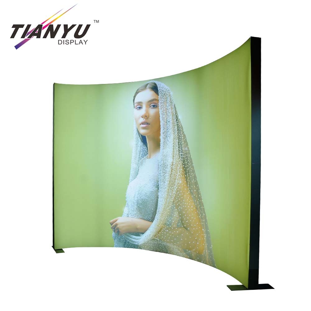 Free Standing Seg Light Box per la visualizzazione Exhibition, raddoppiato laterale Arco in alluminio estruso profilo del telaio tessile Lightbox