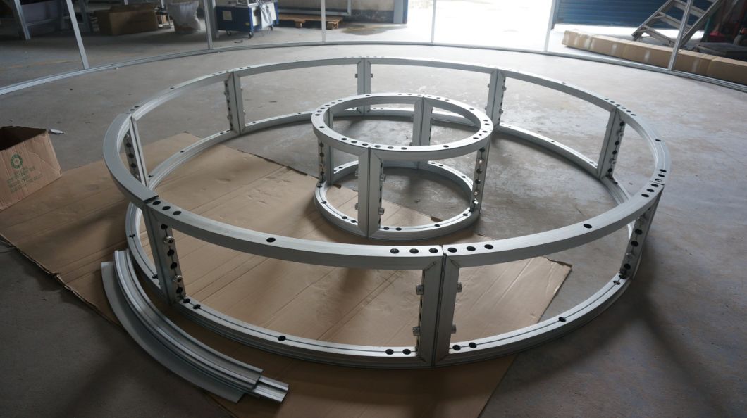 Standar Curved Portabel Pameran Booth Dijual