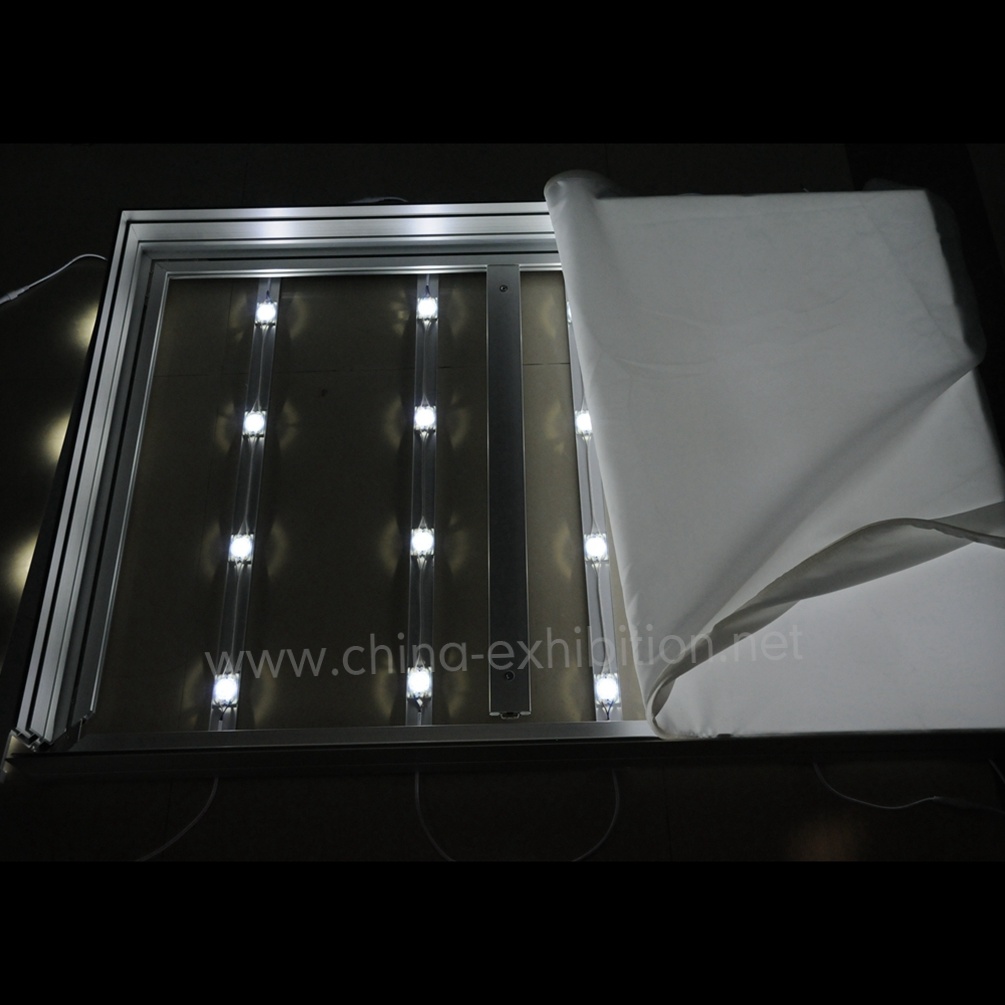 Silicone Ujung Grafis Ultra Thin Alu Bingkai Bingkai Seg Foto Light Box Iklan