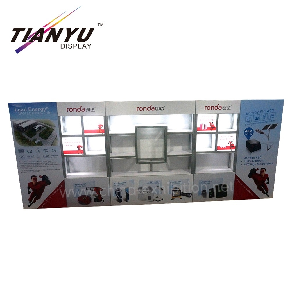 Booth Desain Superman Latar Belakang Trade Show Pameran Tampilan