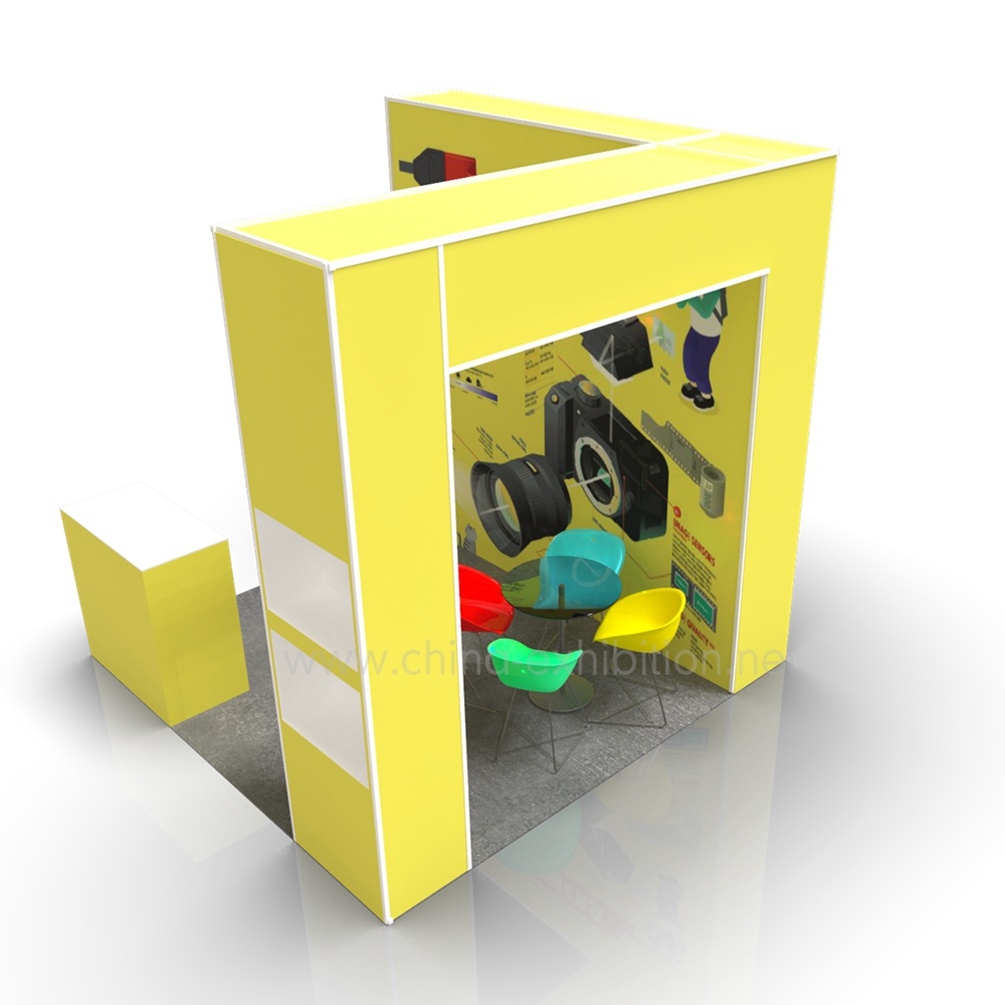 Gratis Desain Populer Trade Show Display, Pop up Display, Pop up berdiri, Backdrop berdiri