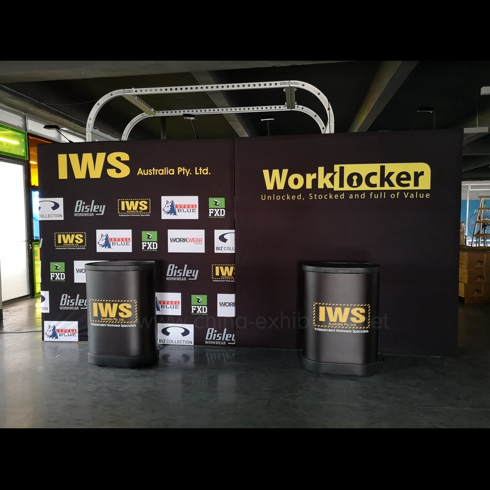 10ft Tercepat Perakitan Pop up Tampilan untuk Trade Show Pameran