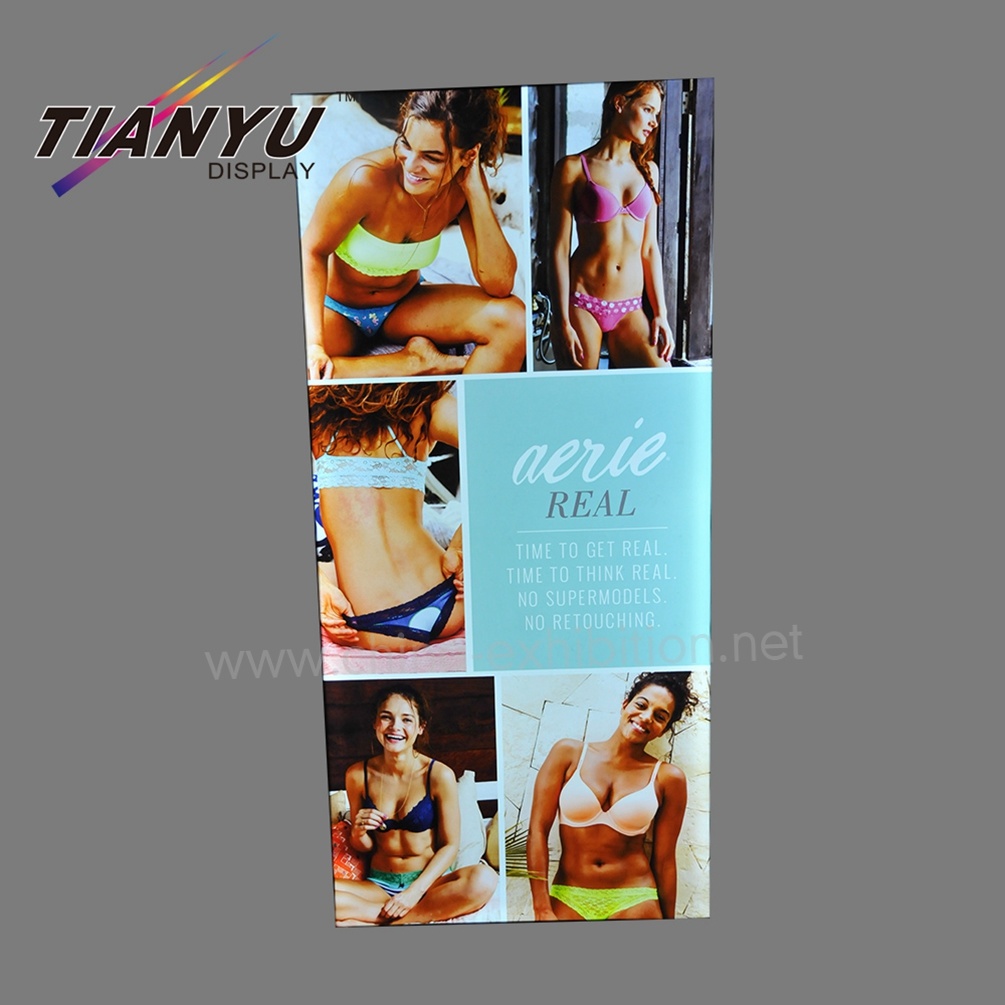 テキスタイルファブリックライトボックス超薄型フレームレスLEDバックライトサイネージに使用されストア