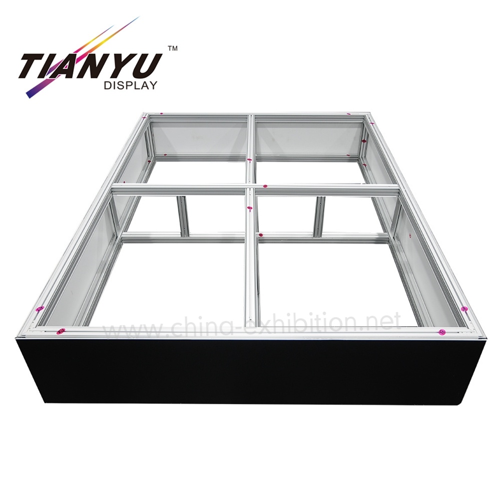 Vendita diretta con il servizio gratuito di Exhibition Design personalizzato Booth design con illuminazione da terra