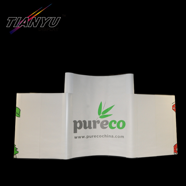 10FT aluminium frame Tension Fabric Pop Up Display Beurs Booth Achtergrond Banner Stand