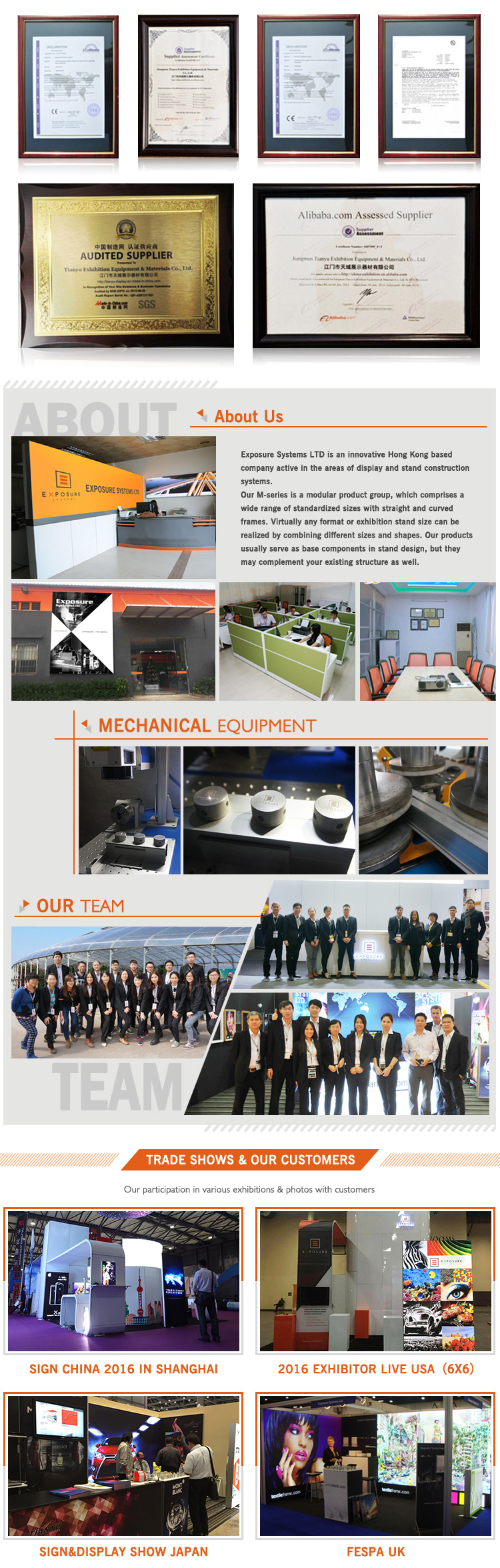 Backlit Aluminium Profil Fabric Light Box Disesuaikan Frameless Fabric LED Light Box Perdagangan Tampilkan