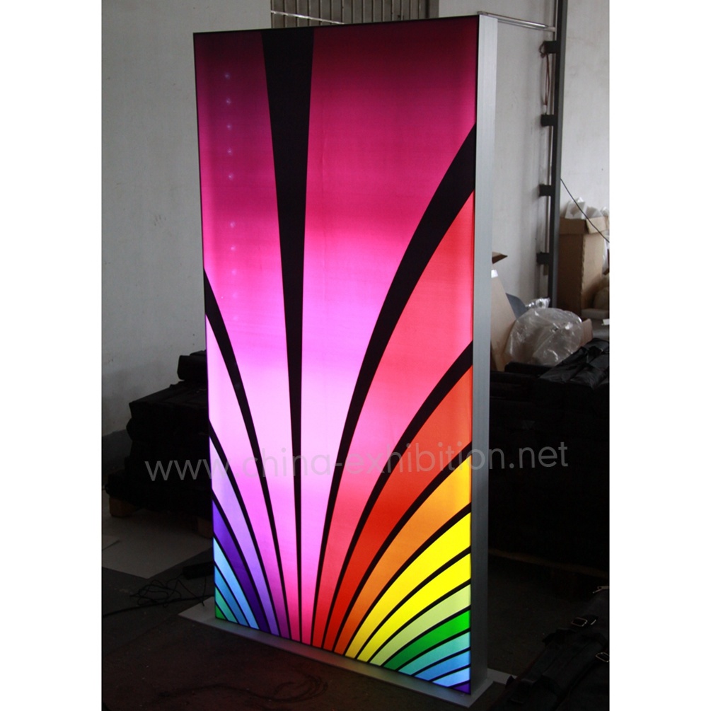 Portabel Disesuaikan Indoor / Outdoor Aluminium Lampiran Pameran Light Box