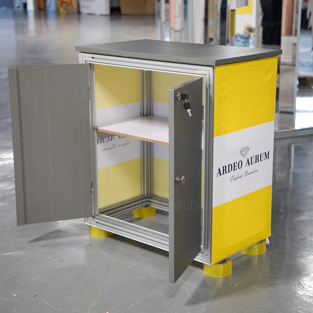 PVC dan Tekstil Foto Back Drop Tampilan 3D Desain Ringan Pop up berdiri.