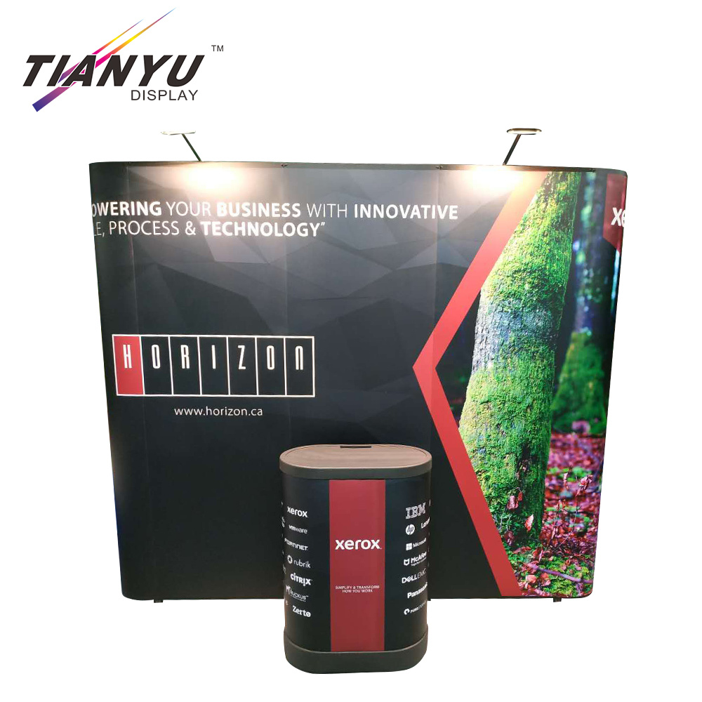 Tragbare 8FT zusammenklappbarer Modular Messemesse Banner Expo Pop Up Display Messest&auml;nde Design Booth