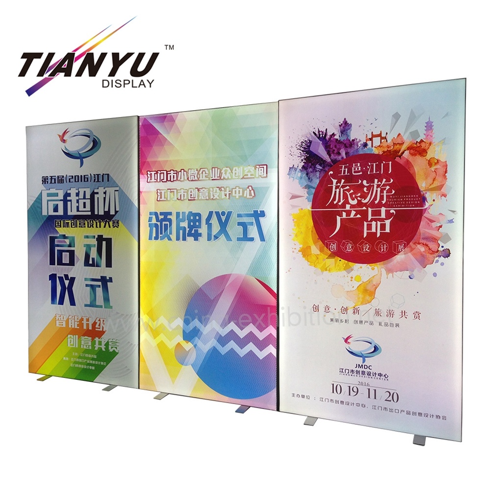 Kentalkan 120mm ganda Sided Edgelit Fabric LED Light Box untuk Besar Tradeshow Tampilan