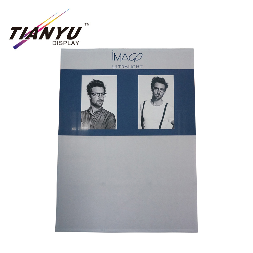 Passo personalizado e Repita bandeira Pop up display wall para o casamento