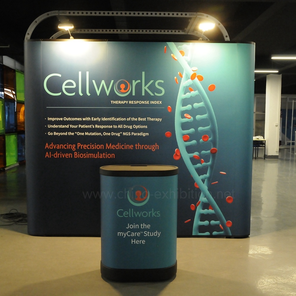 Portable dritto curvo magnetica di pop up stand / pop up Muro