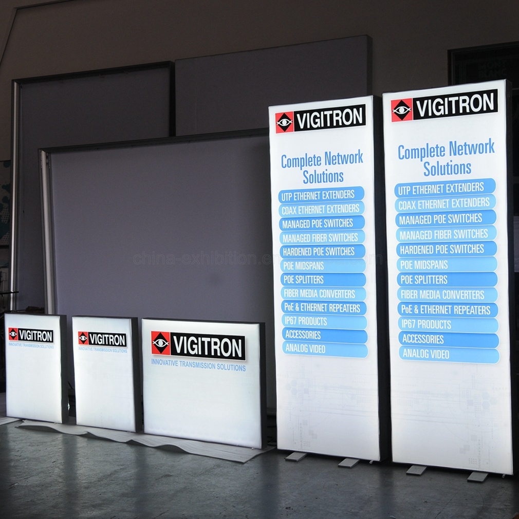 Kustom Slim LED Lembar Kembali-Pencahayaan Box Light untuk Retail Toko Tampilan