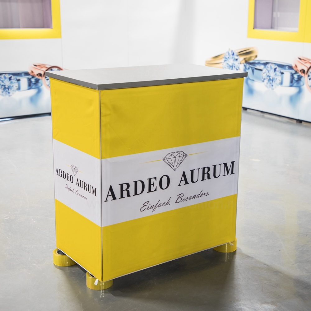 Folding Pop up Berdiri Banner Lurus Tampilan Stand 3 * 3 Exhibition Booth